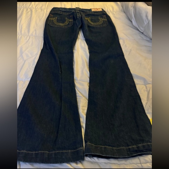 Y2K VINTAGE True Religion Sammy Jeans Women's Size 24, Dark Rinse, Low Rise - Picture 10 of 14